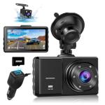 SPADE Dual Dash Cam, Front and Rear, 1296P