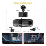 SPADE Dual Dash Cam, Front and Rear, 1296P