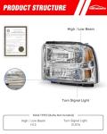 ADCARLIGHTS Headlight Assembly for Ford Super Duty