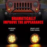 Smoked Lens Turn Signal Lights for Jeep Wrangler