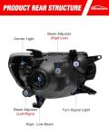 Toyota Tacoma Headlight Assembly for 2012-2015