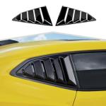 Chevy Camaro Rear Side Window Louvers, Black