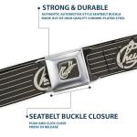 Chevy Seatbelt Buckle Belt, Multicolor, 1.5" Wide - 24-38