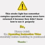 LED Strobe Lights - 4 Pack, RGB Emergency Signals