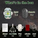 LED Strobe Lights - 4 Pack, RGB Emergency Signals