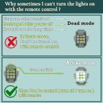 LED Strobe Lights - 4 Pack, RGB Emergency Signals