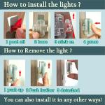 LED Strobe Lights - 4 Pack, RGB Emergency Signals