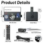 LED Disco Ball Light with Remote for Parties