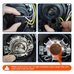 Bright White H4 LED Headlight Bulbs - 2 Pack