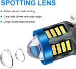 Bright White H4 LED Headlight Bulbs - 2 Pack