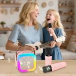 Kids Karaoke Machine with Bluetooth Speaker & Lights