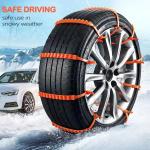 12PCS Reusable Nylon Snow Chains for Car Tires