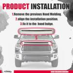 Toyota Tundra Chrome Hood Molding - Upper Grille