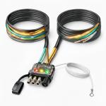WALSIO 26FT 4-Pin Trailer Wiring Harness Kit