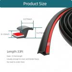 33ft Tintvent Fender Flare Edge Trim - Car Wheel Well Seals