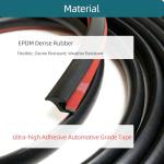 33ft Tintvent Fender Flare Edge Trim - Car Wheel Well Seals