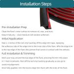 33ft Tintvent Fender Flare Edge Trim - Car Wheel Well Seals