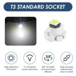 15 Pack LED Dash Bulbs - White Light