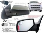 APA Mirror for 2014-2018 GM Pickup Truck, Driver Side
