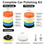 33-Piece Foam Buffing and Polishing Pad Kit