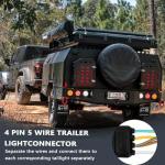 25Ft 4-Pin Trailer Wiring Harness Kit