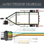 25Ft 4-Pin Trailer Wiring Harness Kit