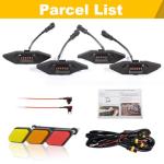 BreTrewri Tacoma TRD Grill Lights - 4 PC Amber