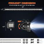 32" LED Light Bar Kit for Trucks & ATVs