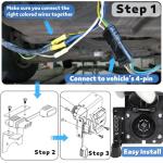 MECMO 4-Way to 7-Way Trailer Wiring Adapter Kit