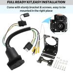 MECMO 4-Way to 7-Way Trailer Wiring Adapter Kit