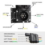 MECMO 4-Way to 7-Way Trailer Wiring Adapter Kit