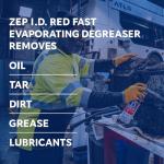 Zep I.D. Red Solvent Degreaser 9601 Aerosol Case
