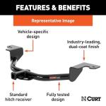 CURT 11070 Class 1 Trailer Hitch for VW Jetta