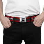 1969 Camaro Z/28 Emblem Seatbelt Belt - Red/Black/Gray/Silver