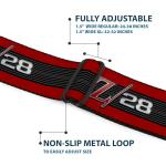 1969 Camaro Z/28 Emblem Seatbelt Belt - Red/Black/Gray/Silver