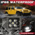 LED 3-Inch 100W Spot Light Pods - 2 Pack