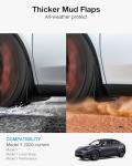 2024 Upgrade Tesla Model Y Mud Flaps - Military Grade All Weather Splash Guards