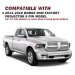 JSBOYAT 2013-2018 Dodge Ram OE Projector Headlights LED