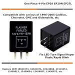 iJDMTOY EP29 LED Flasher Relay for Turn Signals