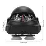 Mini foldable compass ball for cars, boats, RVs