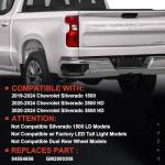 Lathsy Left Tail Light for 2019-2024 Chevy Silverado