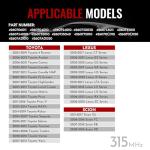 Toyota Scion Lexus TPMS Sensor for Camry Rav4