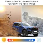 Tri-Color Grille Badge for Toyota Cars (Yellow/Orange/Red)