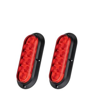 LED Trailer Lights Kit - 2 Oval Tail Lights