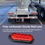 LED Trailer Lights Kit - 2 Oval Tail Lights