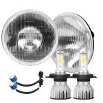 LED Headlight Bulbs & 7 Inch Round Housing Kit