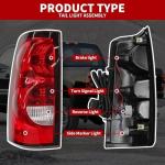 Nakkaa Red Tail Lights for Silverado 2003-2006