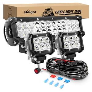 Nilight Off Road LED Light Bar Combo Kit