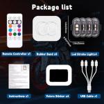 Wireless LED Strobe Lights with Remote Control - 4PCS