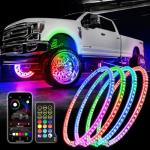 AddSafety 4PCS 17" Bright Strobe LED Wheel Lights